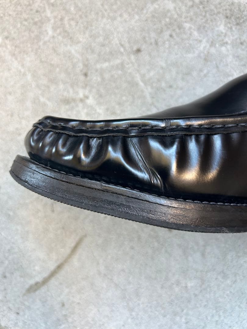 靴 Acne Studios Black Leather Loafers 41
