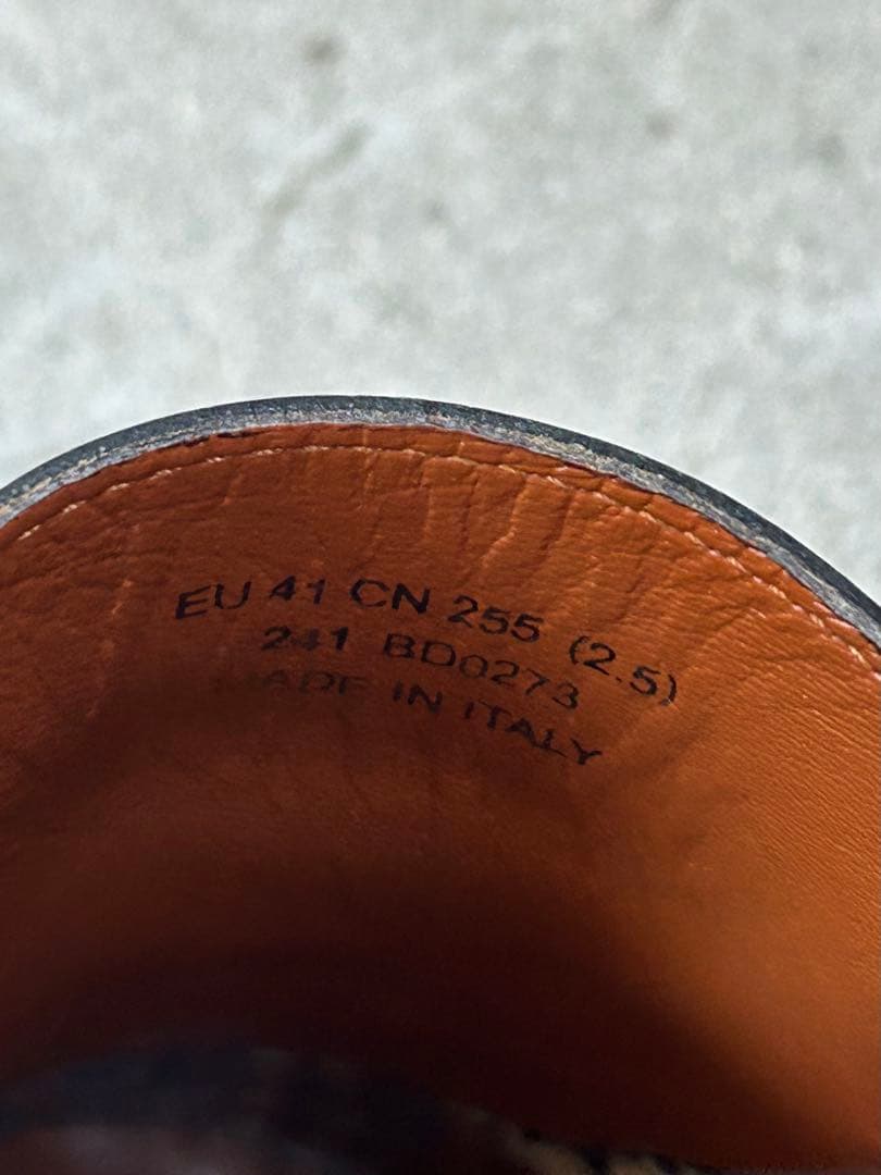 靴 Acne Studios Black Leather Loafers 41