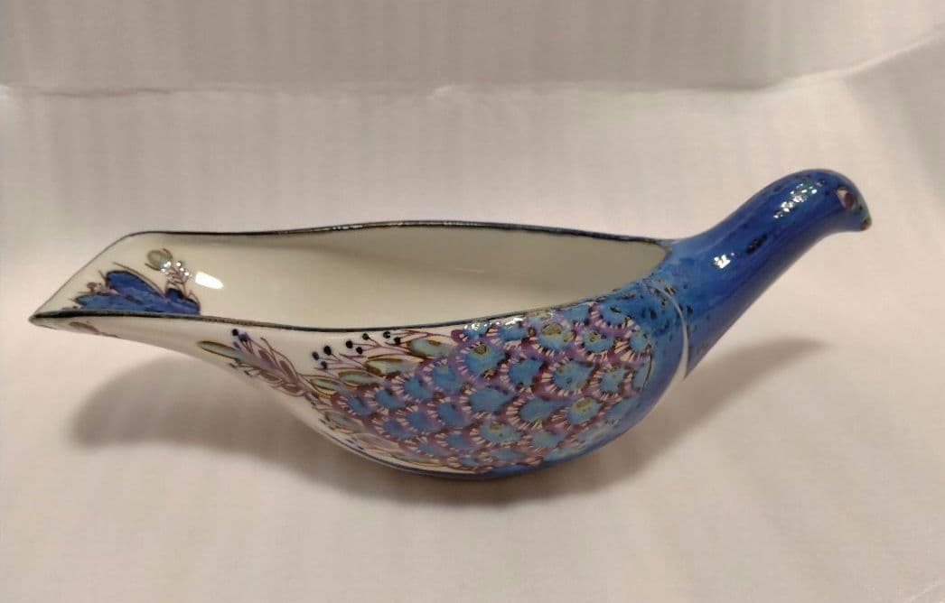 ロイヤルコペンハーゲン 孔雀 鳥 陶器 ボウル 小物入れ お菓子入れ 置き物