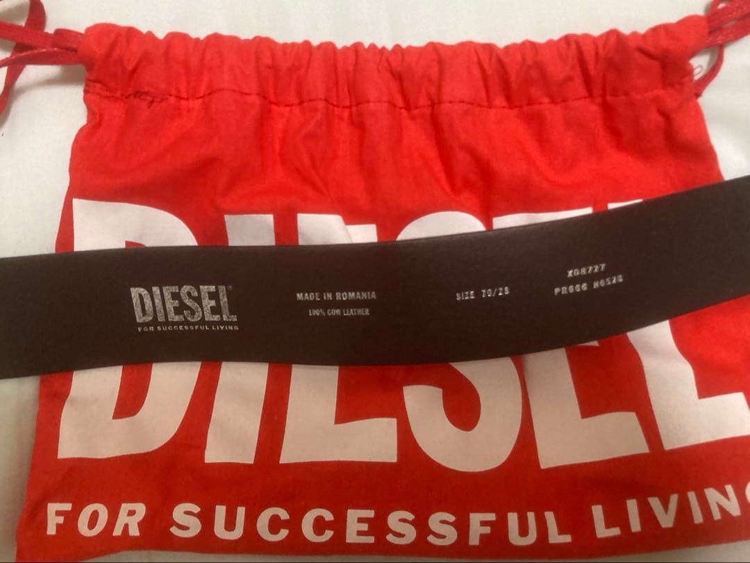 DIESEL ディーゼル ベルト ロゴ サイズ70/28 正規品