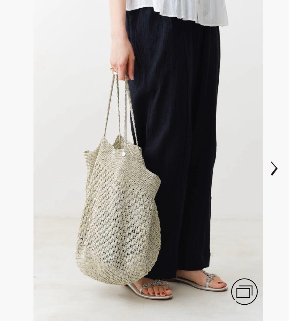 Pasand　メタリックマクラメBig Bag