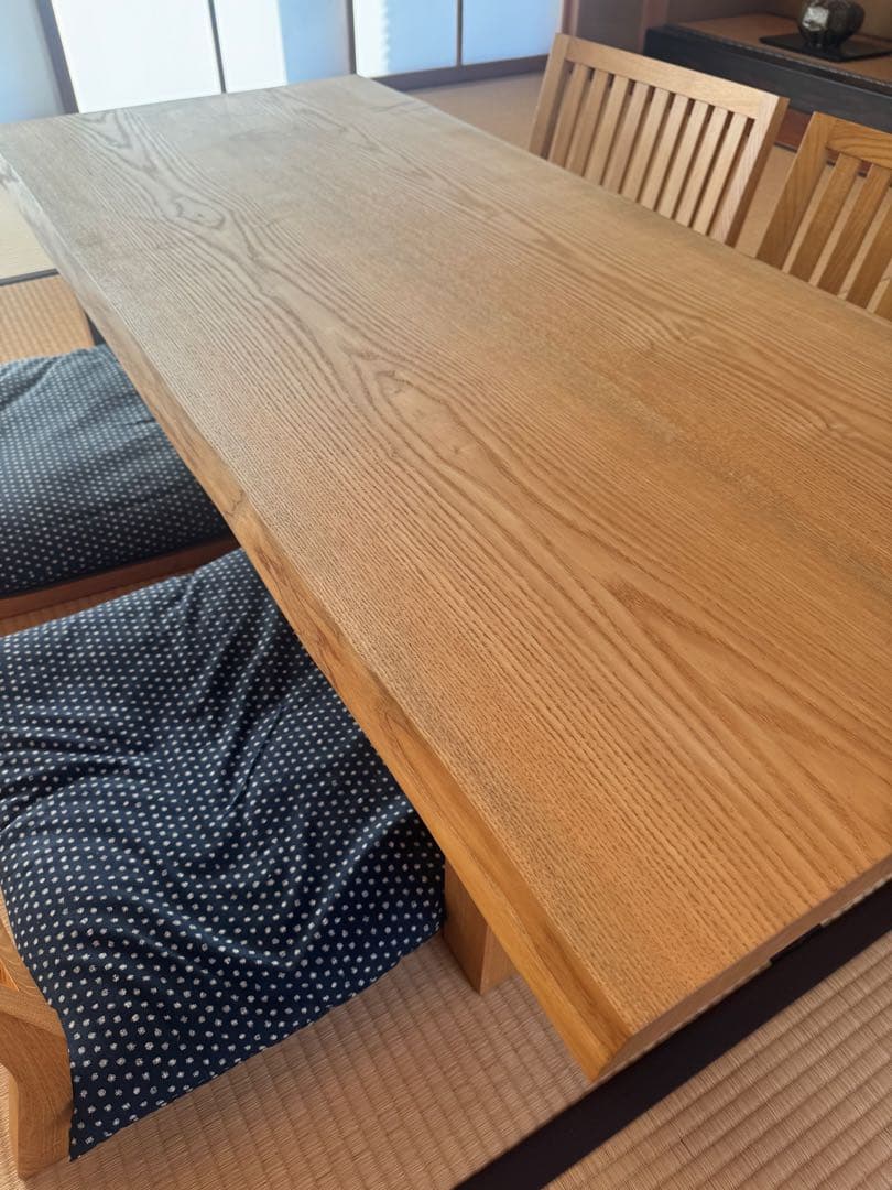 20万無垢材 モダン和室タモ材　フルオーダー　座卓※2月末奈良引き取り希望