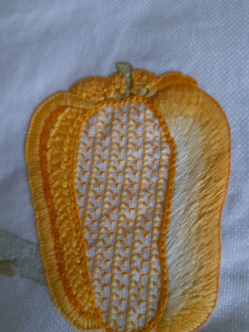 戸塚刺繍、新品未使用 西洋野菜刺繍 テーブルクロス( 大) 円形、長方形他