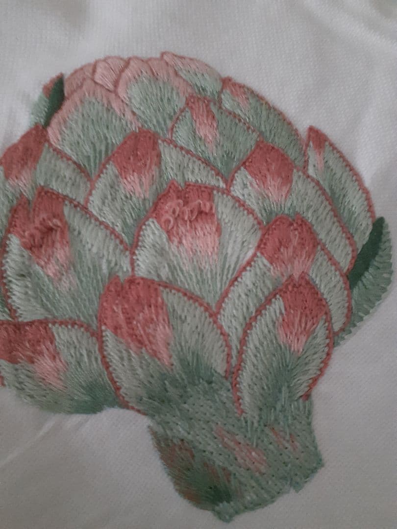 戸塚刺繍、新品未使用 西洋野菜刺繍 テーブルクロス( 大) 円形、長方形他