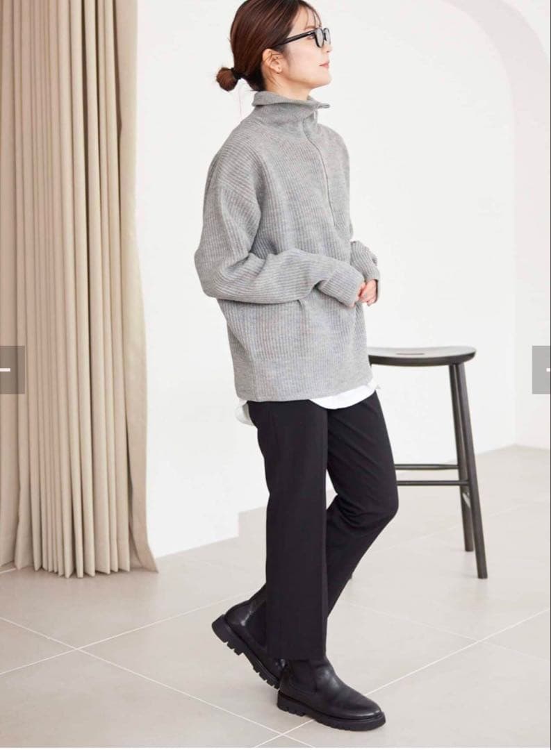 A　　新品未使用スローブイエナブラック サイドゴアブーツ 厚底37サイズ