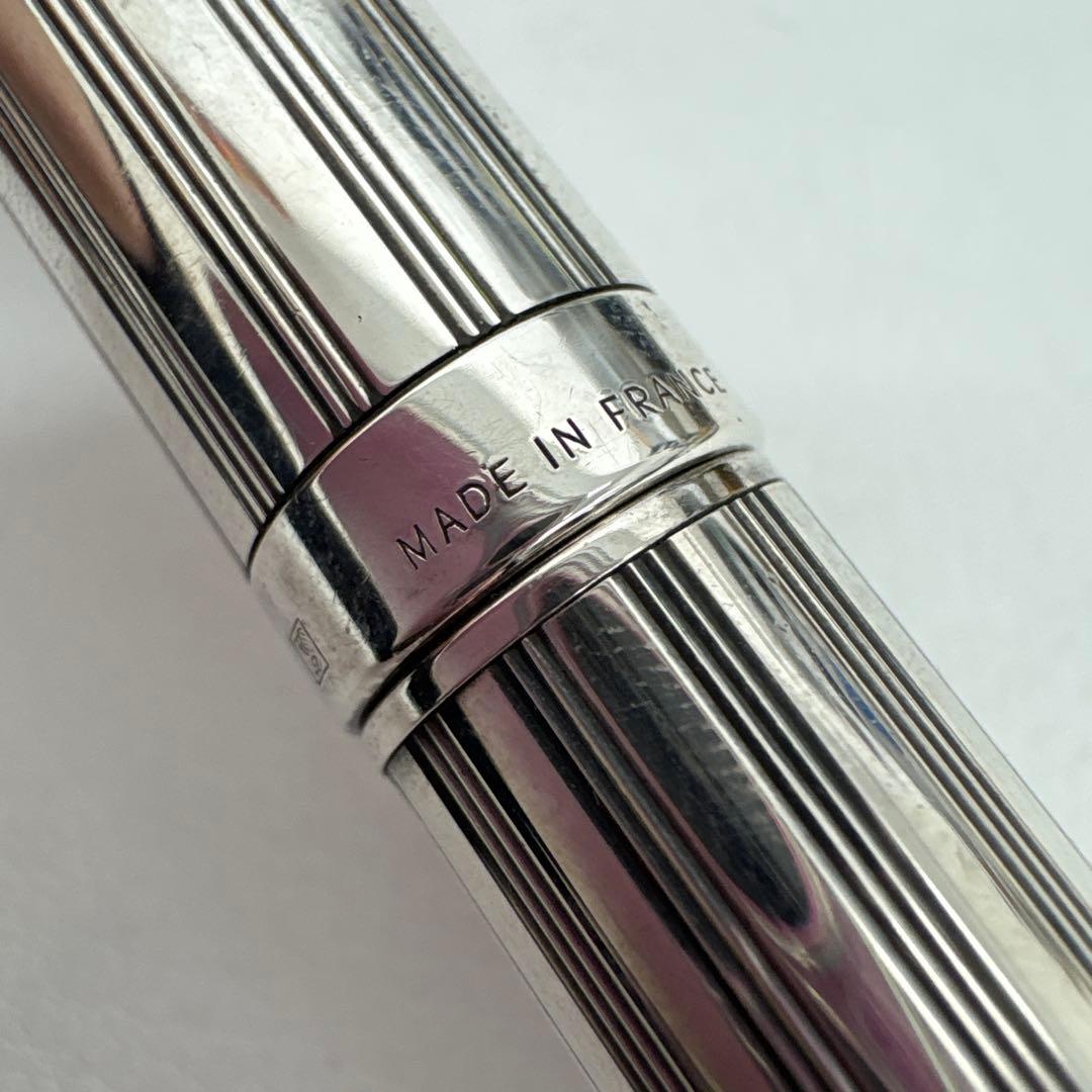 廃盤 デュポン S.T.Dupont 繰り出し ボールペン シルバー