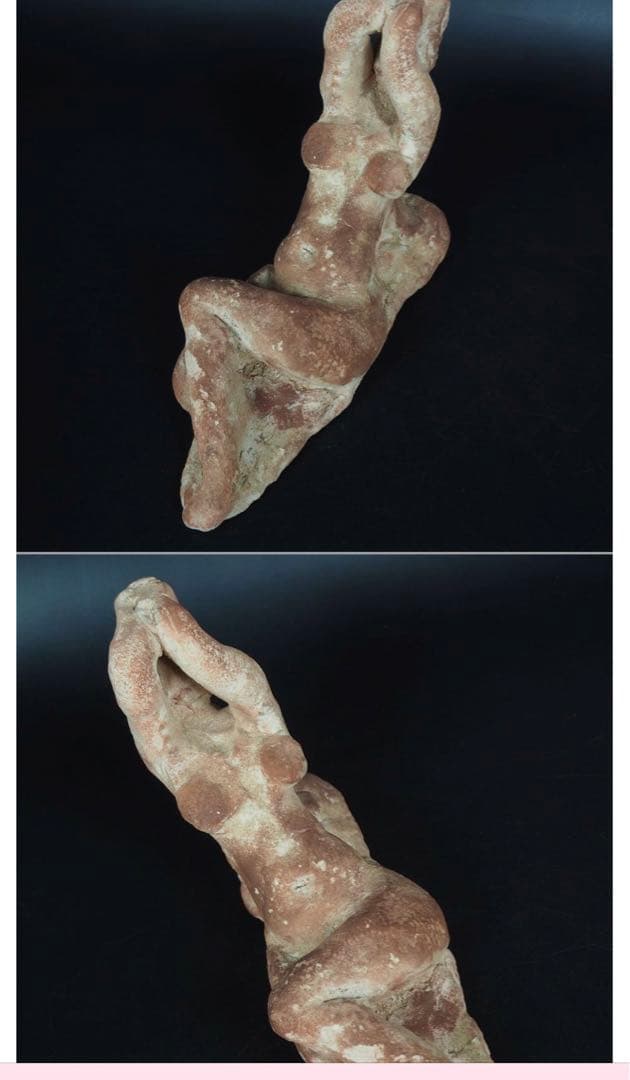 送料無料テラコッタ彫刻の第一人者 彫刻家巨匠【木内克】作テラコッタ裸婦像 共箱