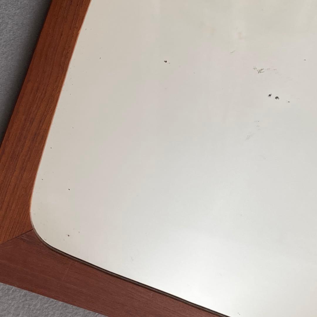 【北欧ビンテージ】 デンマーク ミラー チーク ミッドセンチュリー