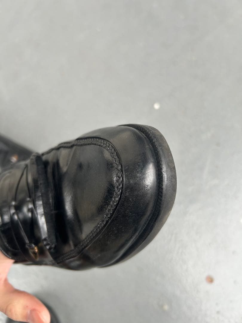 yves saint laurent 90s ブラックレザータッセルローファー