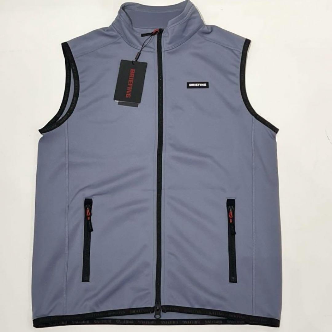 新品　BRIEFING　正規品　MENS 3D LOGO VEST グレーL
