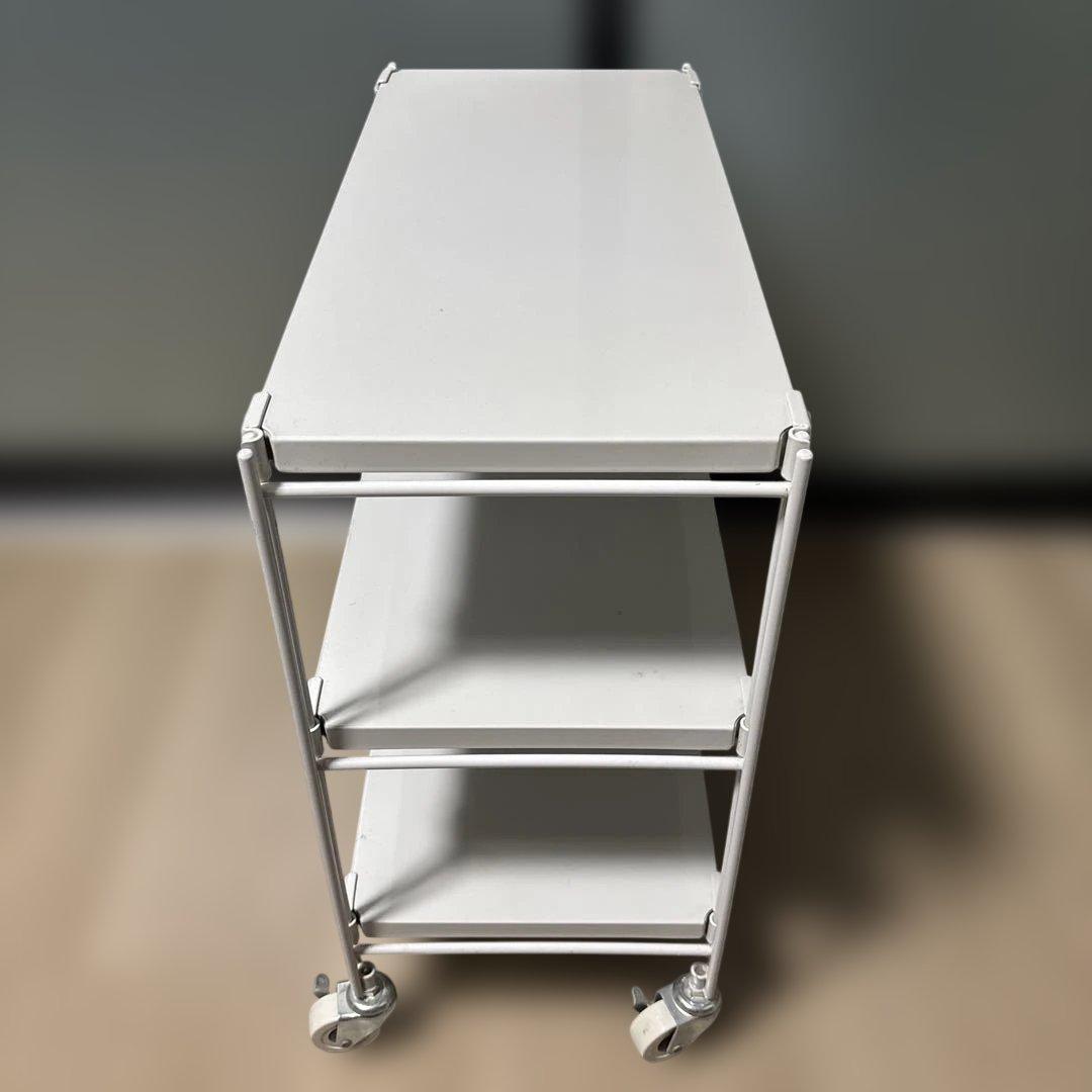 無印良品スチールユニットシェルフ ミニ グレー 旧モデル 名作 キャスター付き