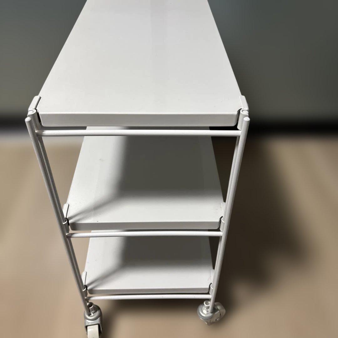 無印良品スチールユニットシェルフ ミニ グレー 旧モデル 名作 キャスター付き