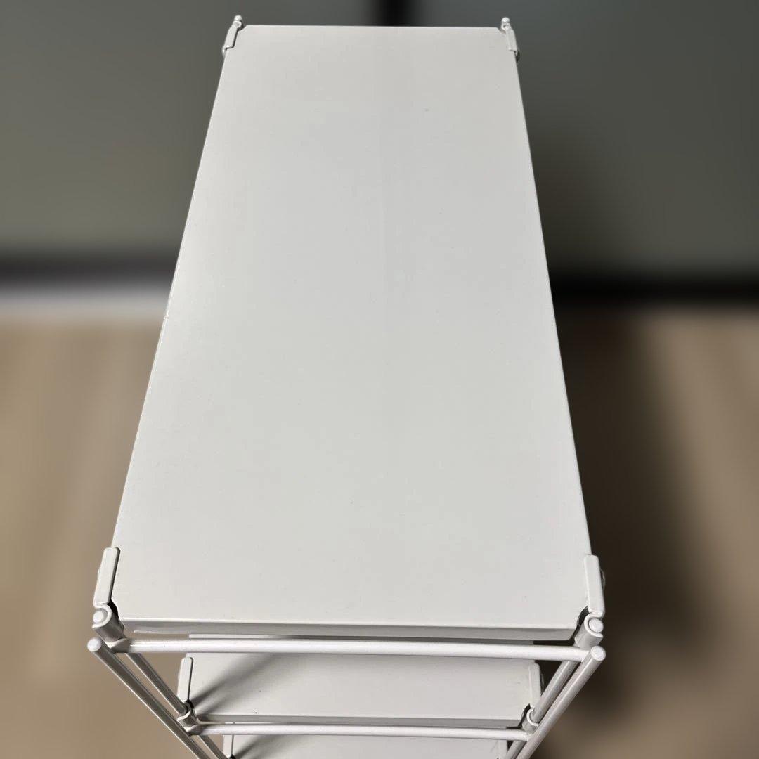 無印良品スチールユニットシェルフ ミニ グレー 旧モデル 名作 キャスター付き