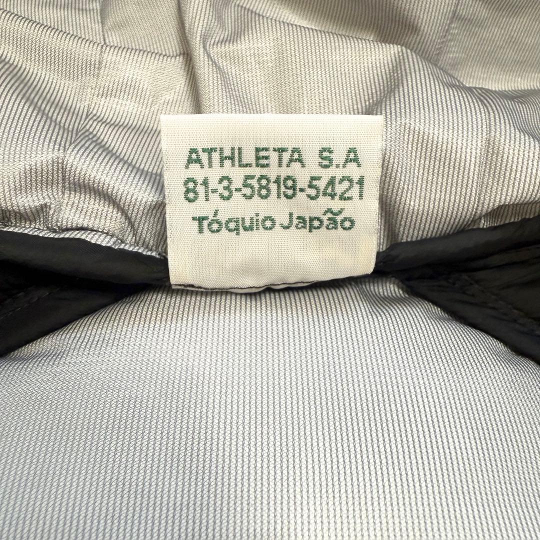 ATHLETA アスレタ ベンチコート 中綿 ジャケット ロングコート 黒 L