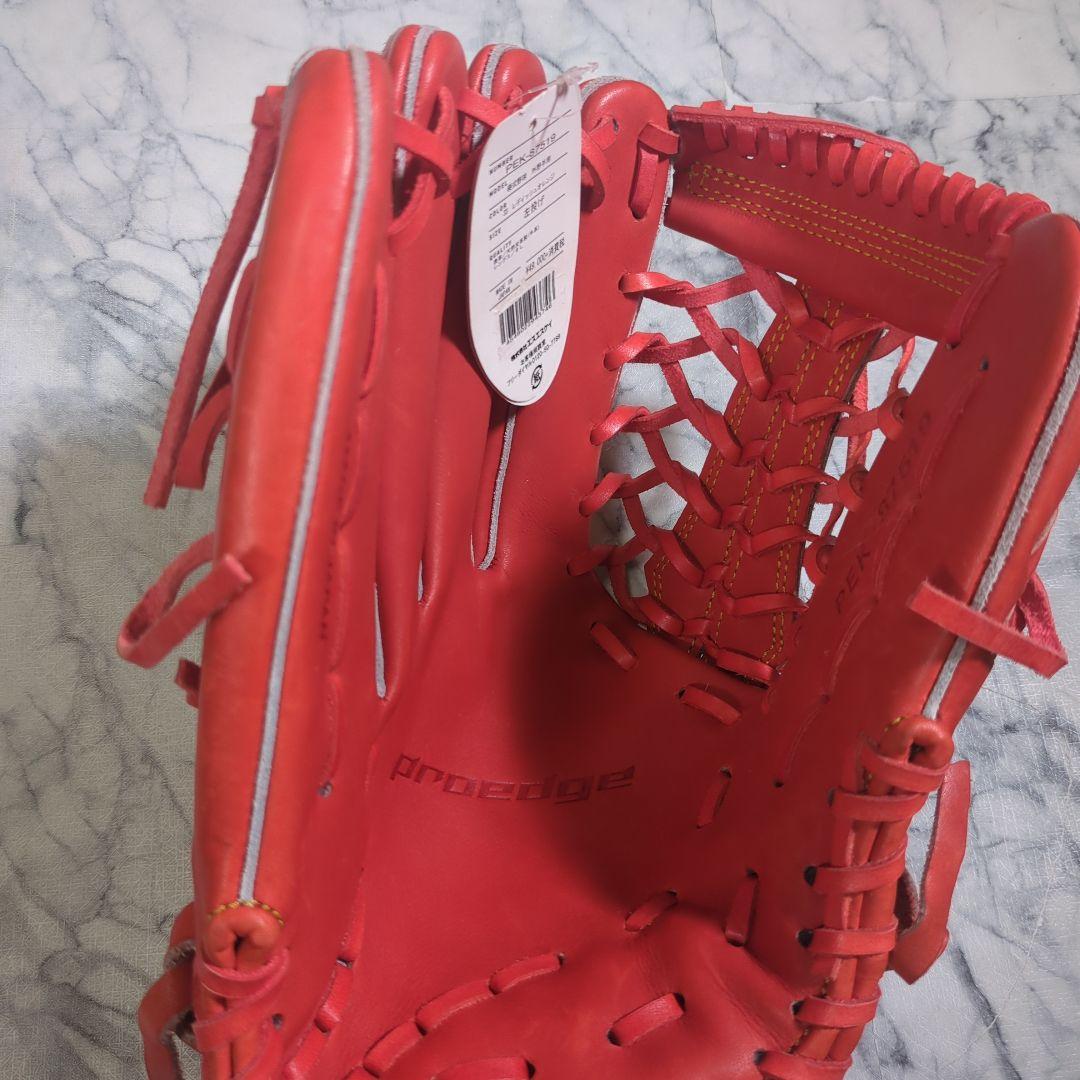 【未使用・タグ付き】プロエッジ 硬式グローブ 外野手　左投げ オレンジ