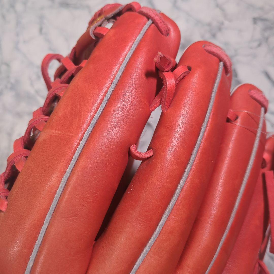 【未使用・タグ付き】プロエッジ 硬式グローブ 外野手　左投げ オレンジ