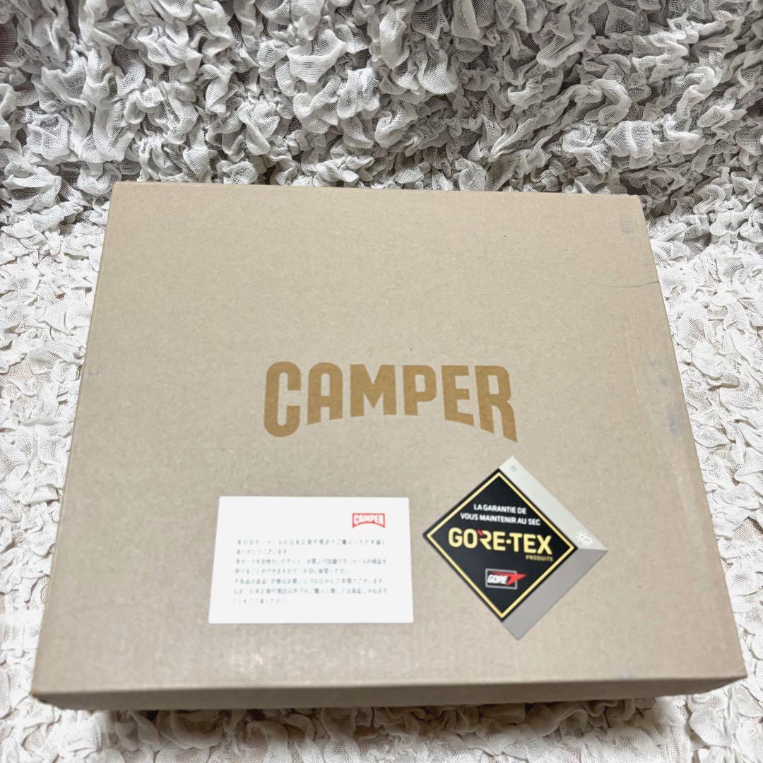美品 箱付き カンペール ゴアテックス ブーツ サイドジップ レザー 黒 38