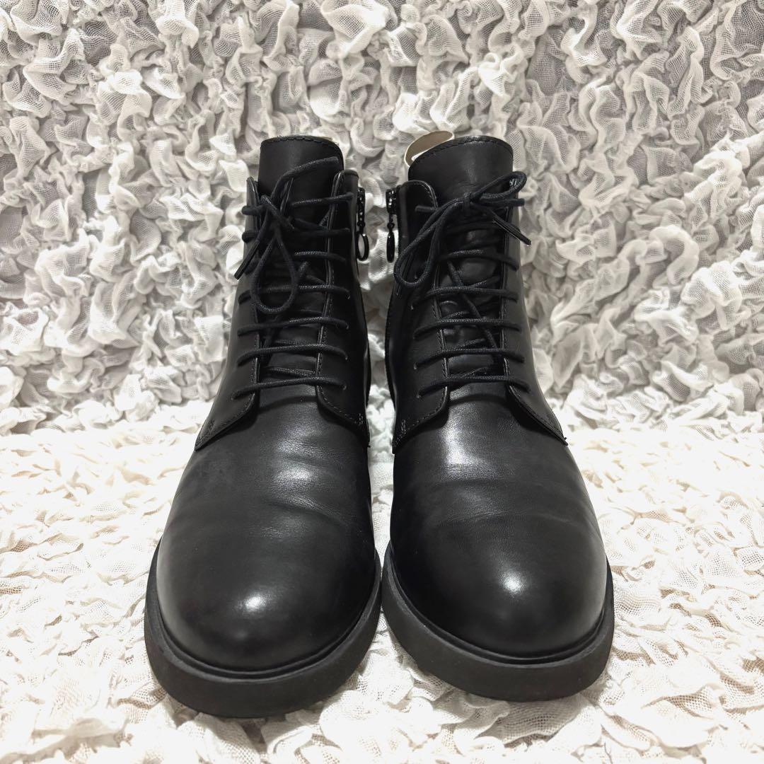 美品 箱付き カンペール ゴアテックス ブーツ サイドジップ レザー 黒 38