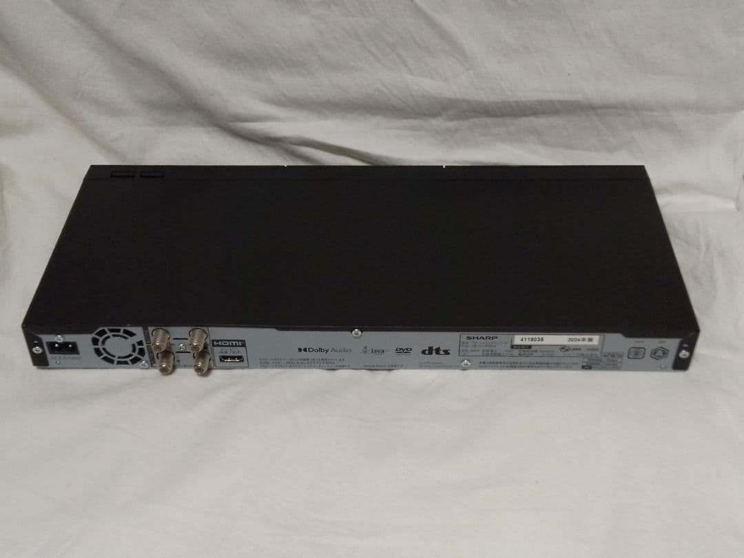 即発送!昨年2025年購入品!完動品!アクオス2B-C10GW1ブルーレイ