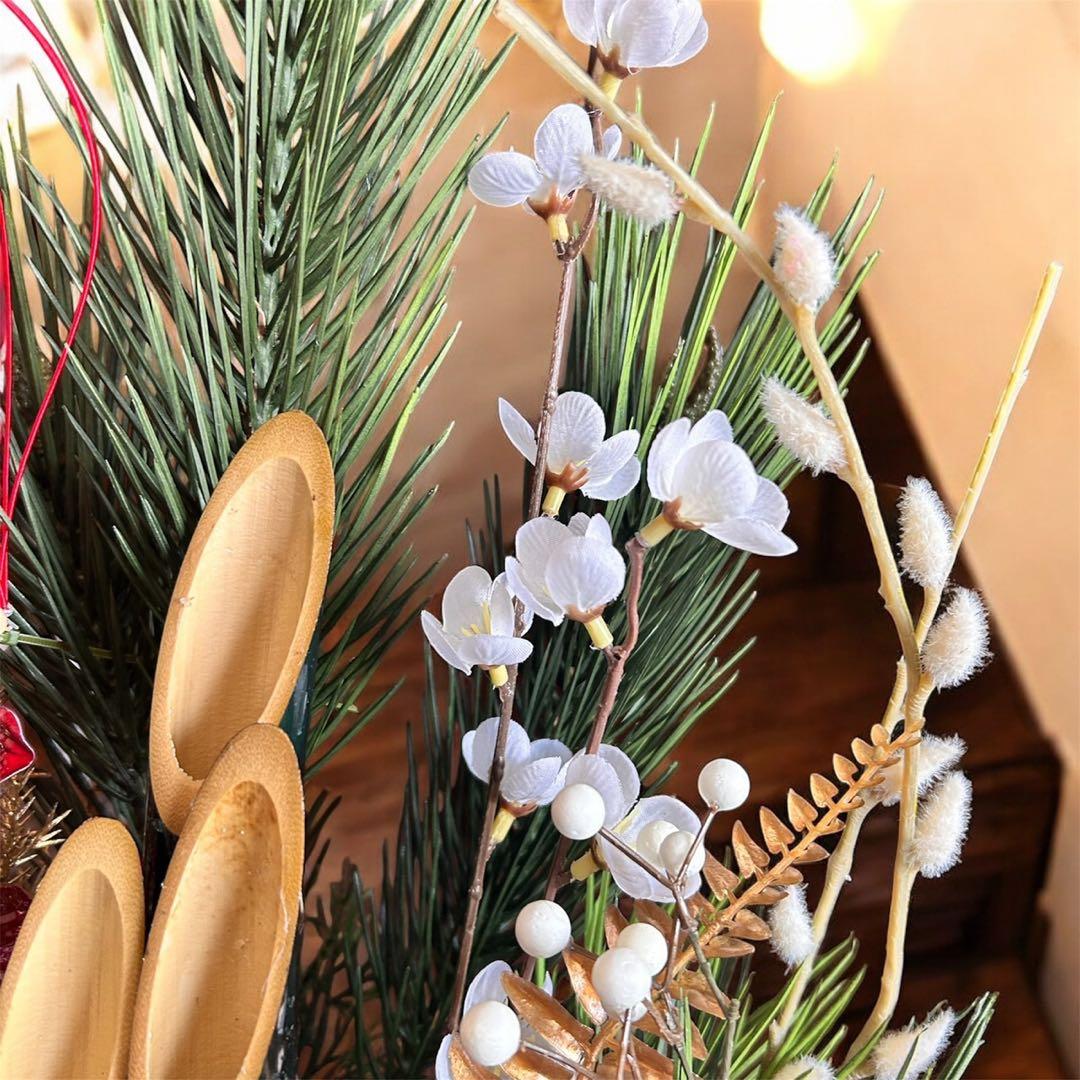 光触媒　人工観葉植物　ウォールグリーン　フェイクグリーン　正月　門松アレンジ76