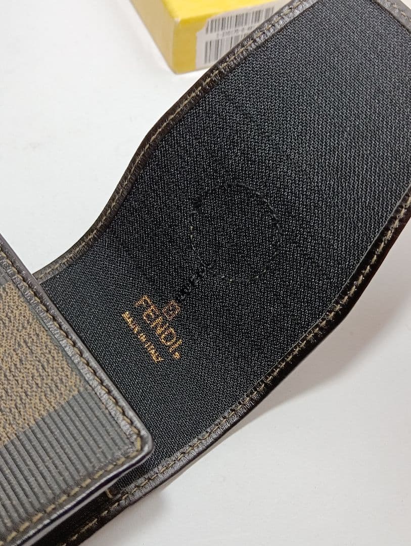 FENDI　フェンディ シガレット　ケース タバコケース ブロックチェック