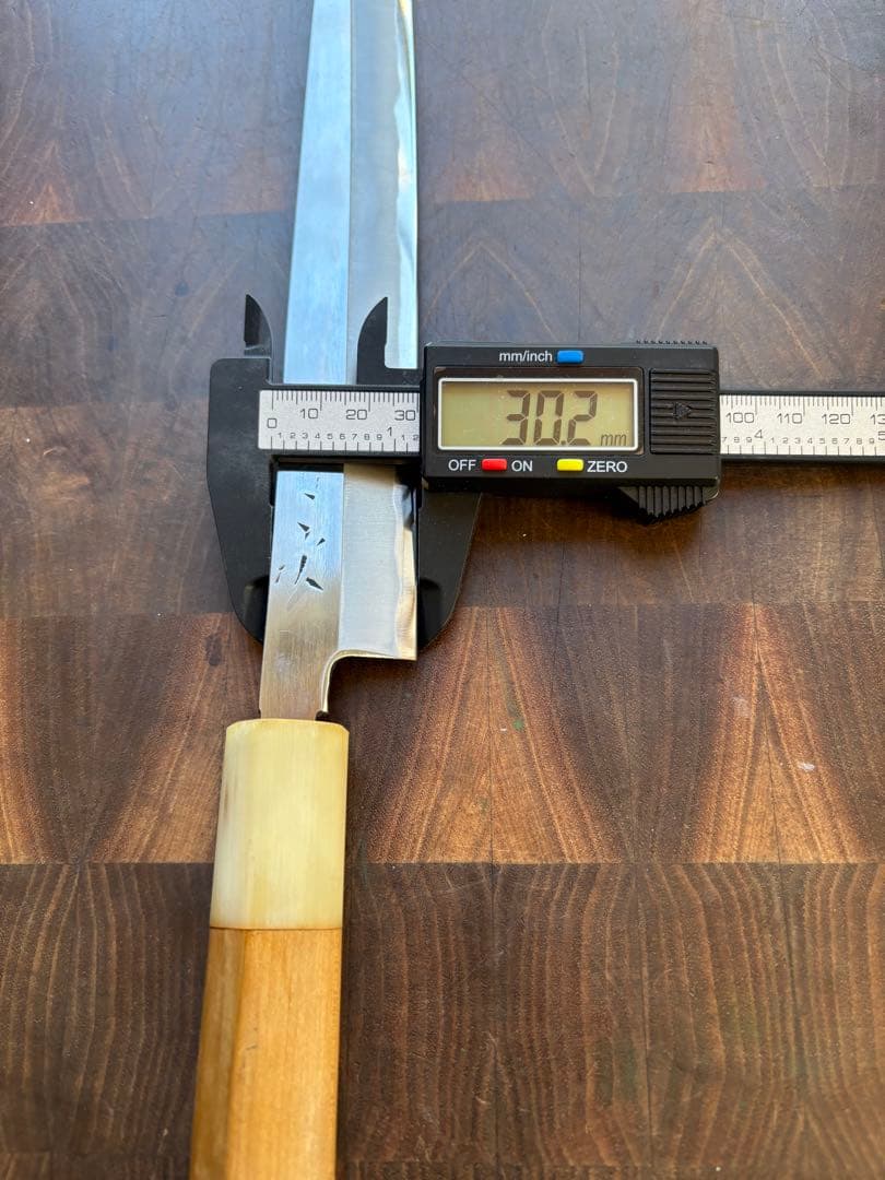 京都　有次　霞　柳刃　300mm 尺　包丁　白鋼　和包丁　打刃物　研ぎ磨き済