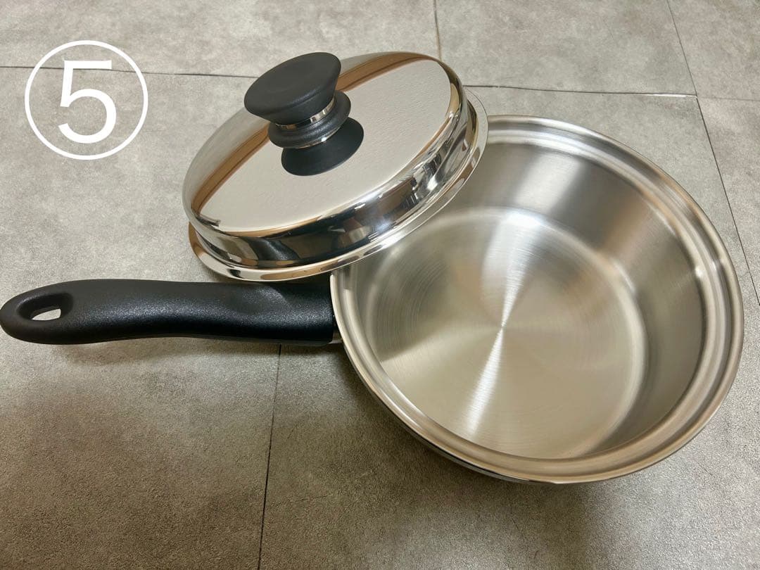 【ほぼ未使用】Amway クィーンクック 鍋セット ステンレス IH対応