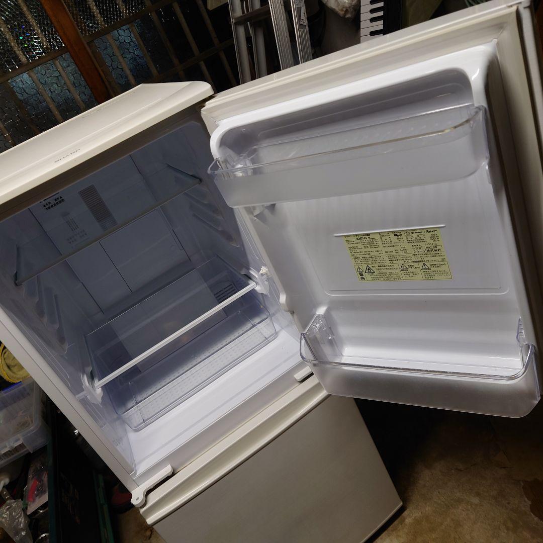 【良品】シャープ　2ドア冷蔵庫　2017年製　北陸のみ送料無料　付け替えドア