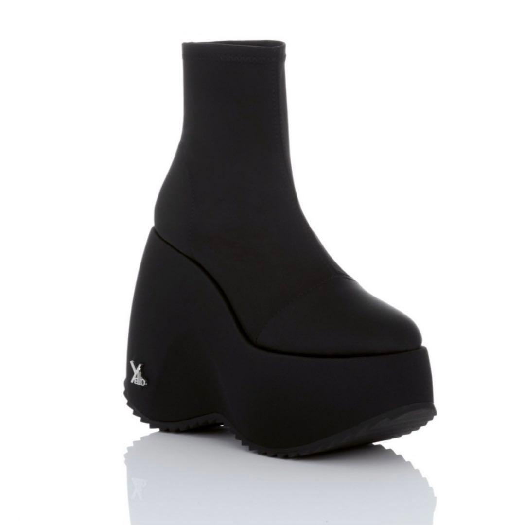 靴 yello tokyo black platform