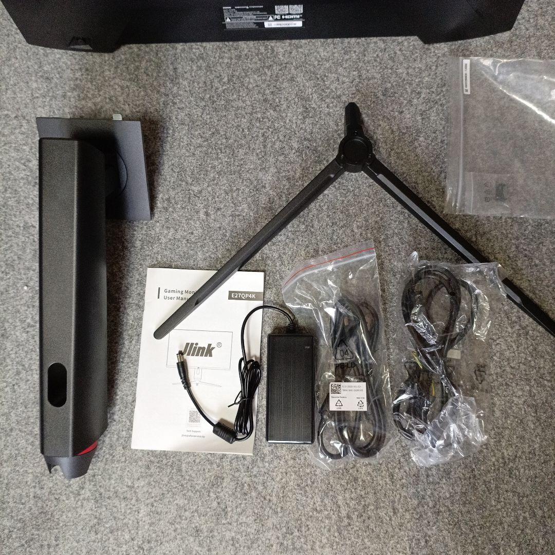 Jlink E27QP4K ゲーミングモニター 27インチ