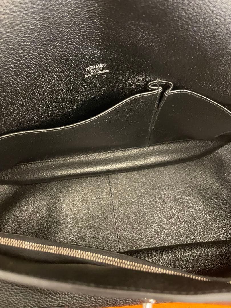 HERMES エルメス□O刻印 ジプシエール37 ショルダーバッグ　ブラック