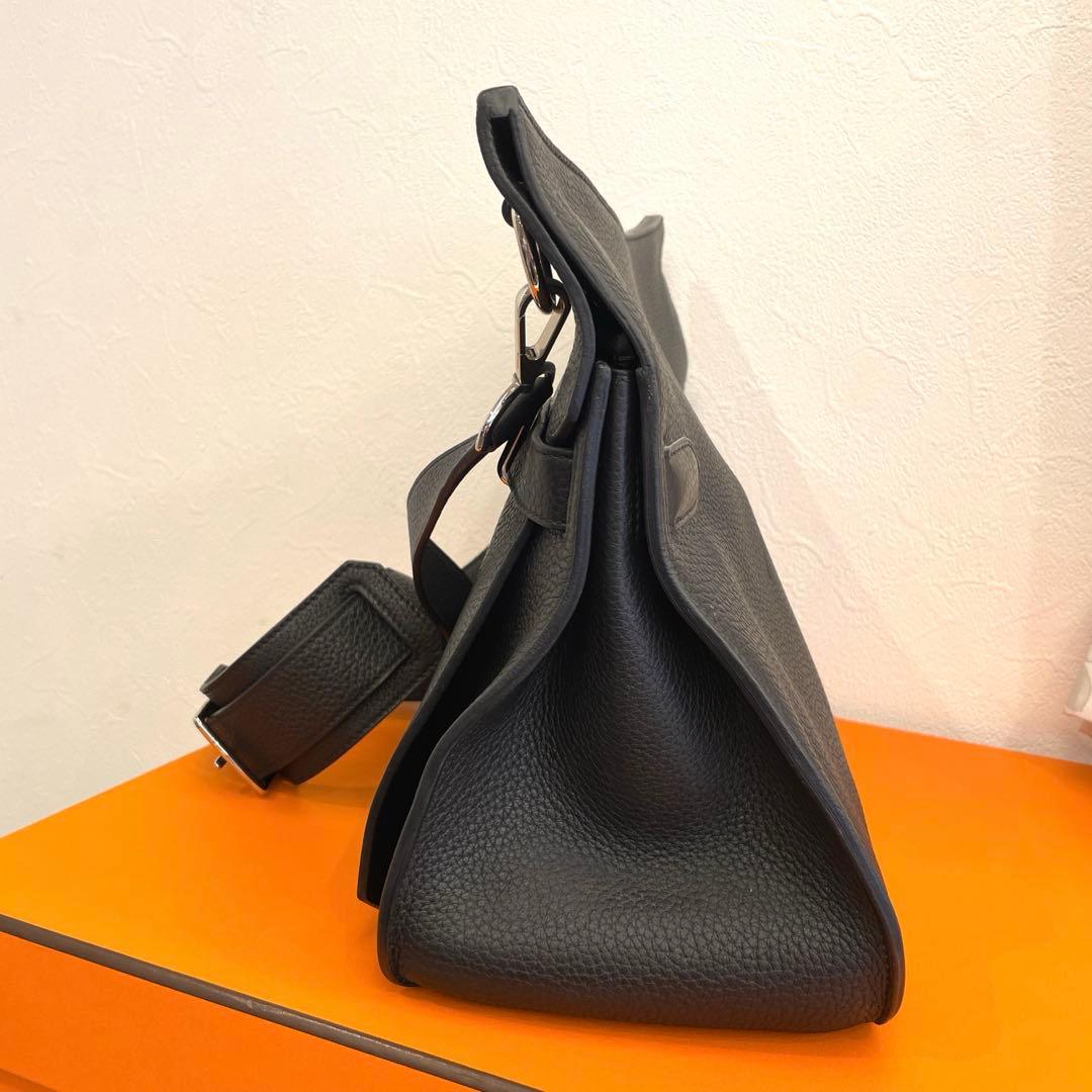 HERMES エルメス□O刻印 ジプシエール37 ショルダーバッグ　ブラック