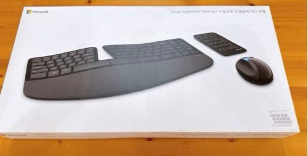 最終値下げ　韓国語キーボード　エルゴノミック キーボードマウス テンキー セット