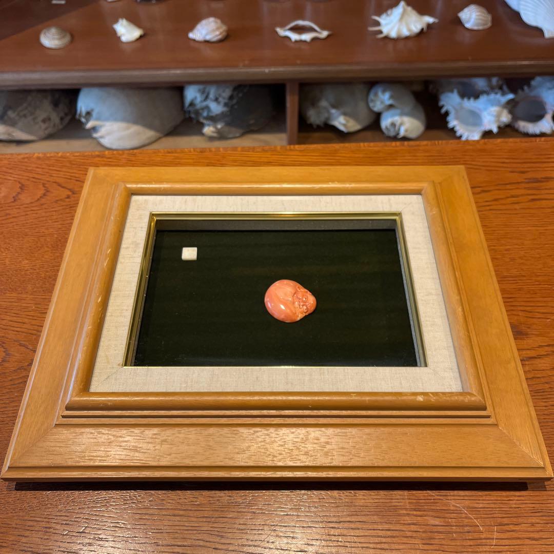 h*o様 希少　赤サンゴ　アンティーク　縁起物　達磨