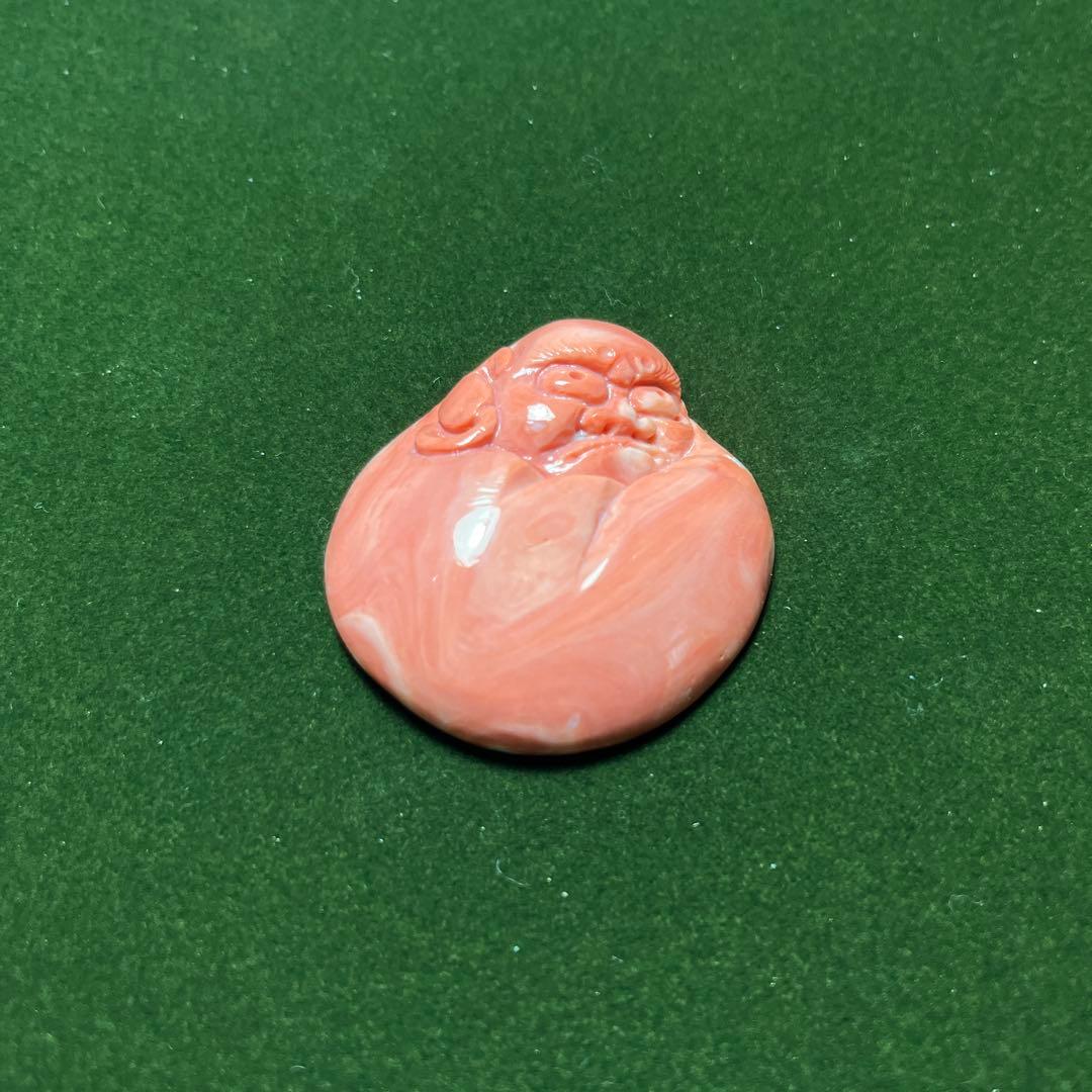 h*o様 希少　赤サンゴ　アンティーク　縁起物　達磨