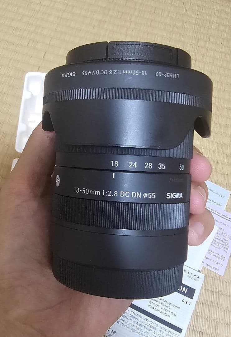 SIGMA 18-50mm F2.8 DC DN レンズ sony E マウント
