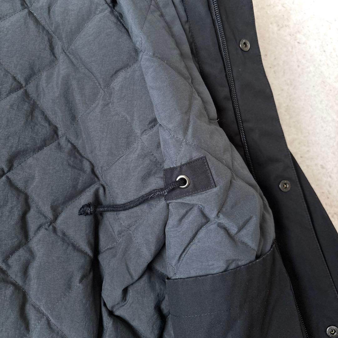 美品 ミスターオリーブ 日本製 河田ダウン ダウンモッズコート 黒MrOlive