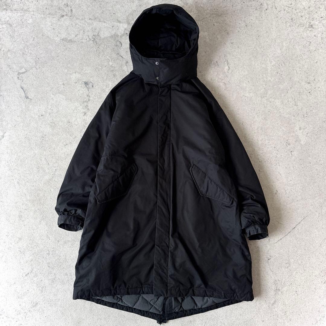 美品 ミスターオリーブ 日本製 河田ダウン ダウンモッズコート 黒MrOlive