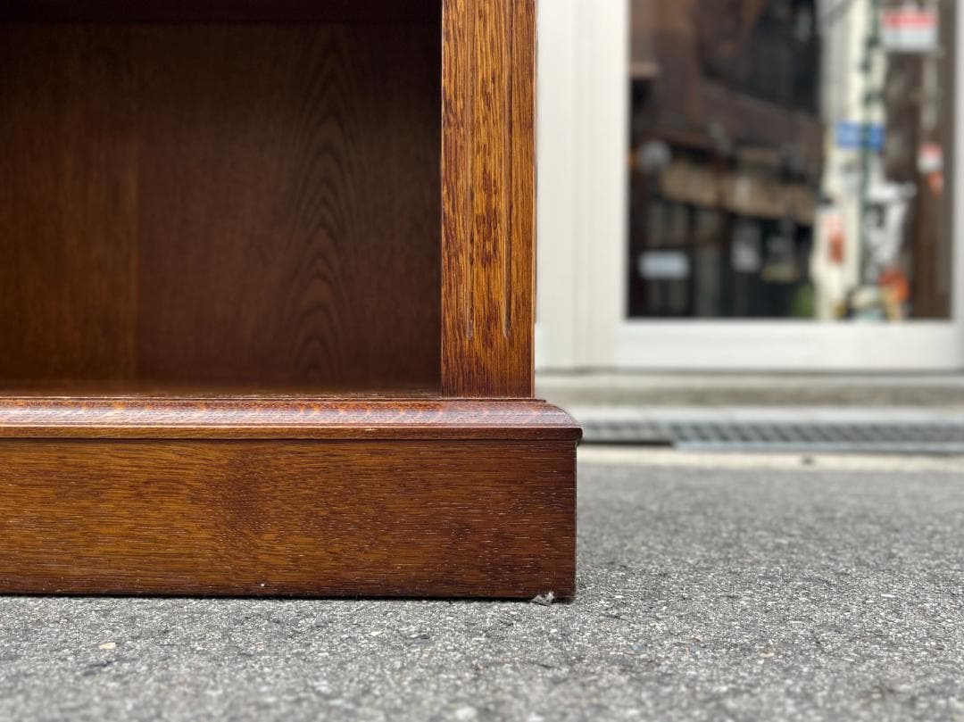 美品☆北海道／EZO・蝦夷民芸家具／チェスト・キャビネット・本棚／オーク材無垢