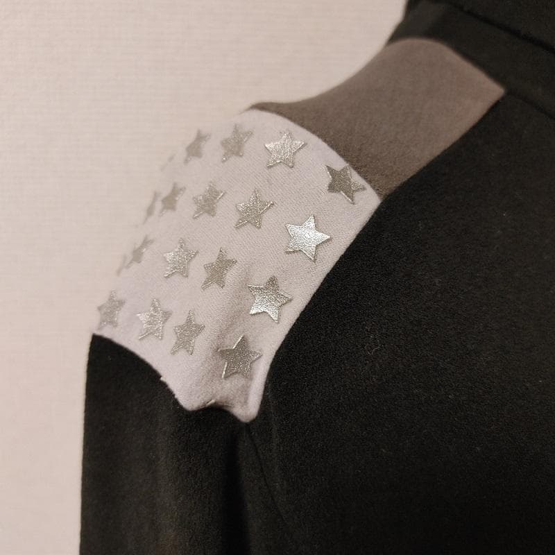 ダンスウィズドラゴン★2 M 黒 長袖 タートルネック カットソー シャツ 冬