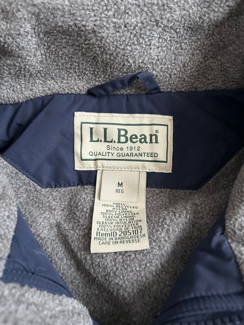 エルエルビーン/ウォームアップジャケット/ナイロン/アウター/ブルゾン/ネイビー