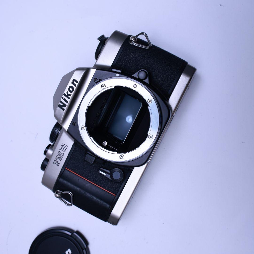 フィルムカメラ Nikon FM10レンズ3本 電池付き