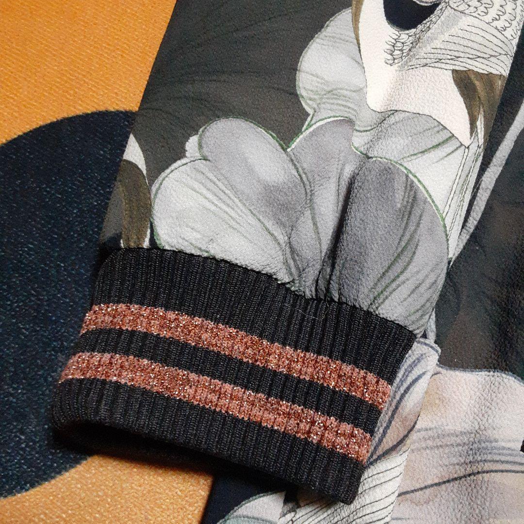 ZARA ザラ　鶴ドレスコート　スカジャンロング丈