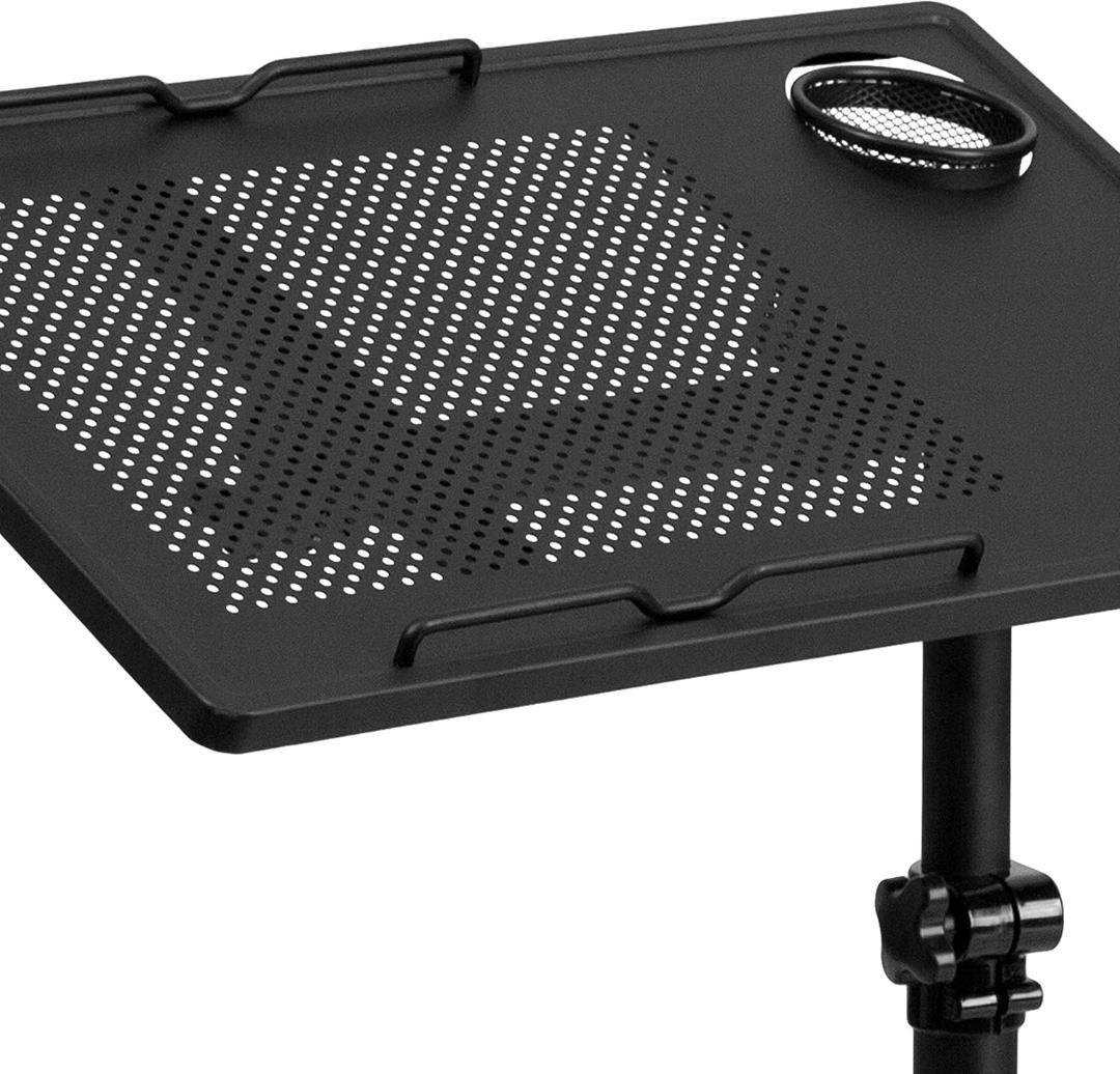 Flash Furniture Macon ブラック 高さ調節可能 スチール製