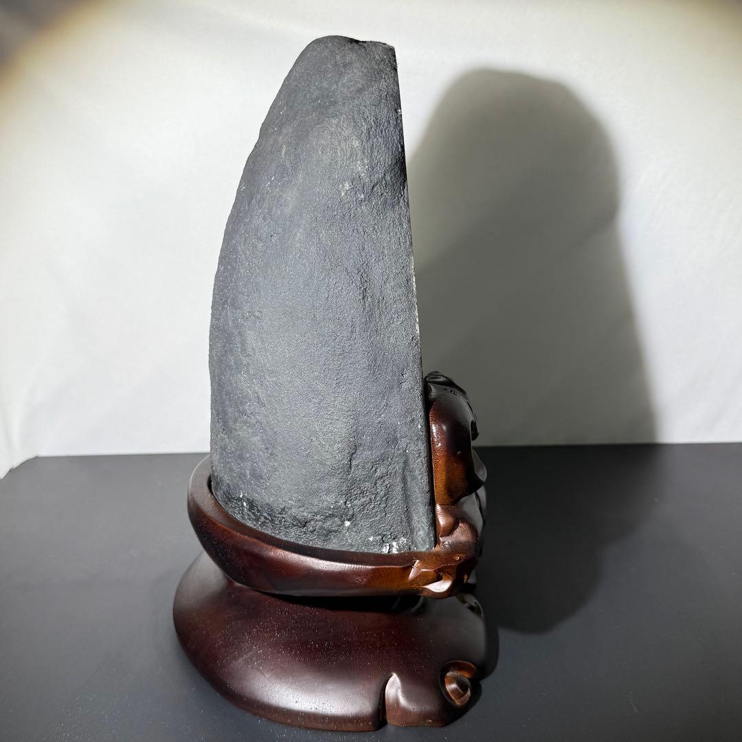 ブラジル産❣️天然石水晶共生アメジストのドーム　置物　台座付きNO.011811