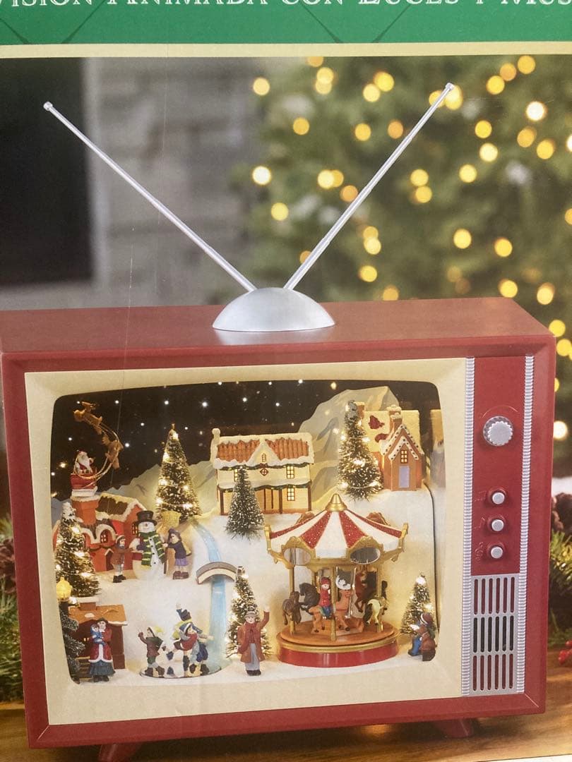 アニメーションテレビ ライトと音楽付き クリスマス 新品未開封