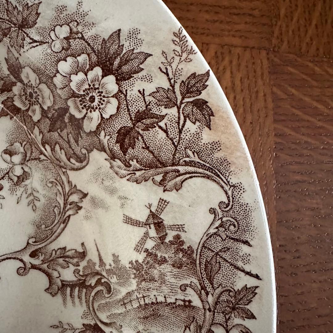 極美品　【C】深皿 ジョワジールロワ　POMPADOUR フランスアンティーク