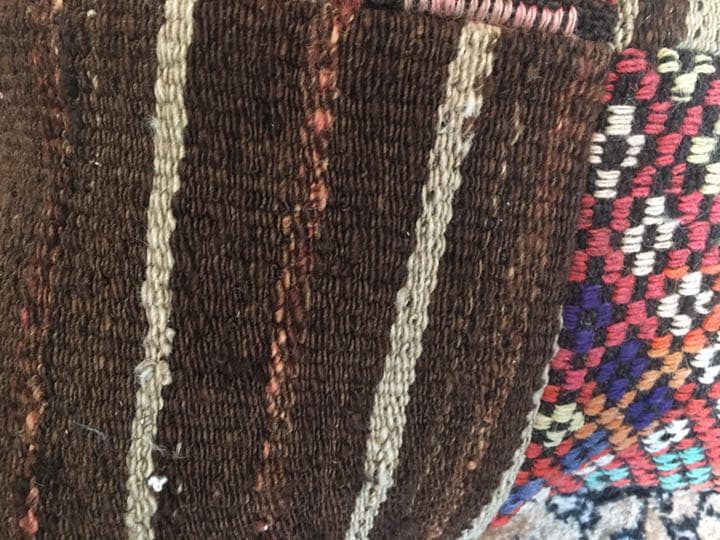 ビンテージラグ　トルコラグ　オールドキリム　クッションカバー　パッチワーク⑦