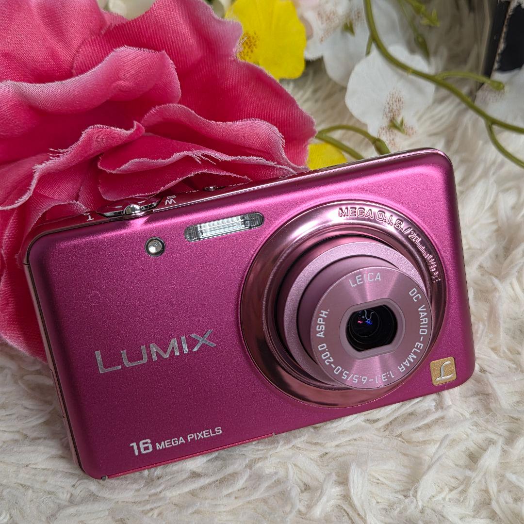 【美品】パナソニック　デジタルカメラ LUMIX DCM -FH7 ピンク