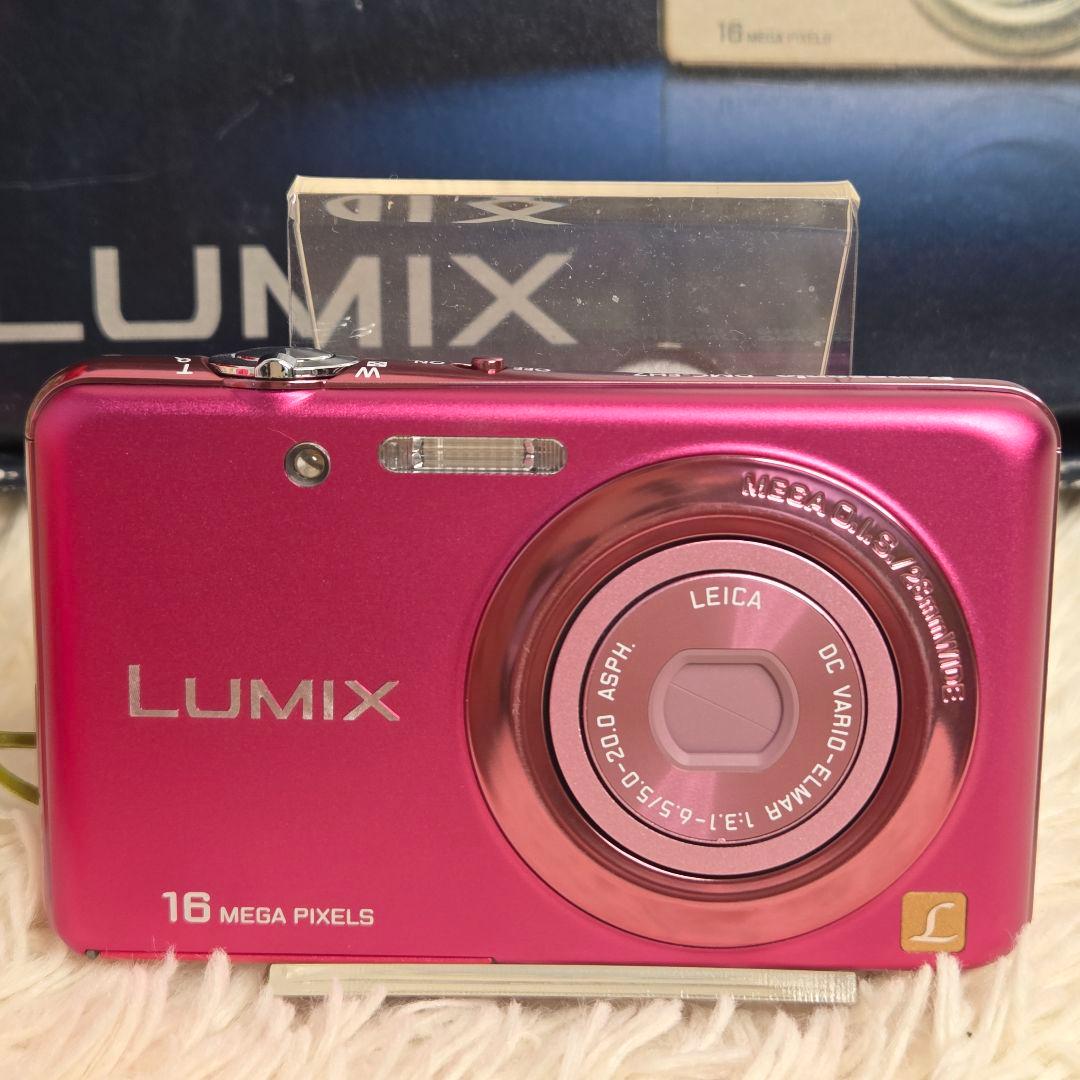 【美品】パナソニック　デジタルカメラ LUMIX DCM -FH7 ピンク